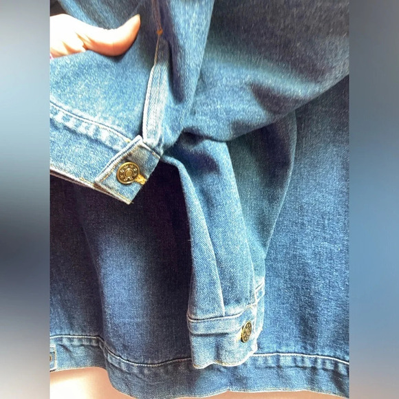 Vintage Aladdin Casino Las Vegas Embroidered Denim Jean Jacket XL Unisex - Picture 6 of 9